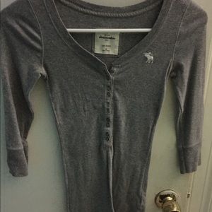 Gray Abercrombie sweater